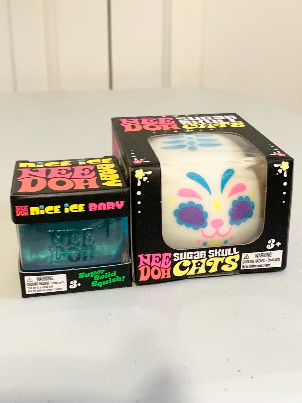 NEEDOH Skull Cat Nice Ice Baby Bundle NEW SEALED NEE DOH Squishies